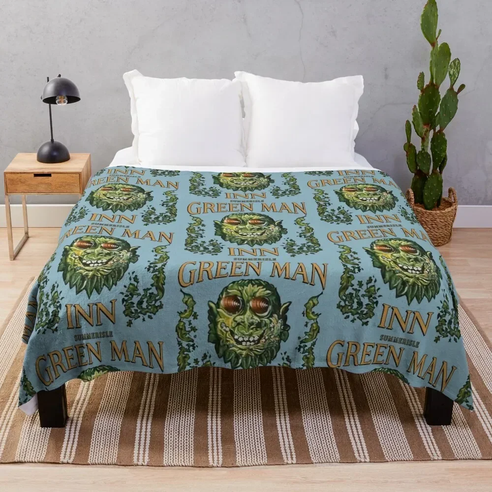 The Green Man Inn - The Wicker Man Throw Blanket Hairy Flannel Fabric Blankets Sofas Of Decoration Cute Plaid Blankets