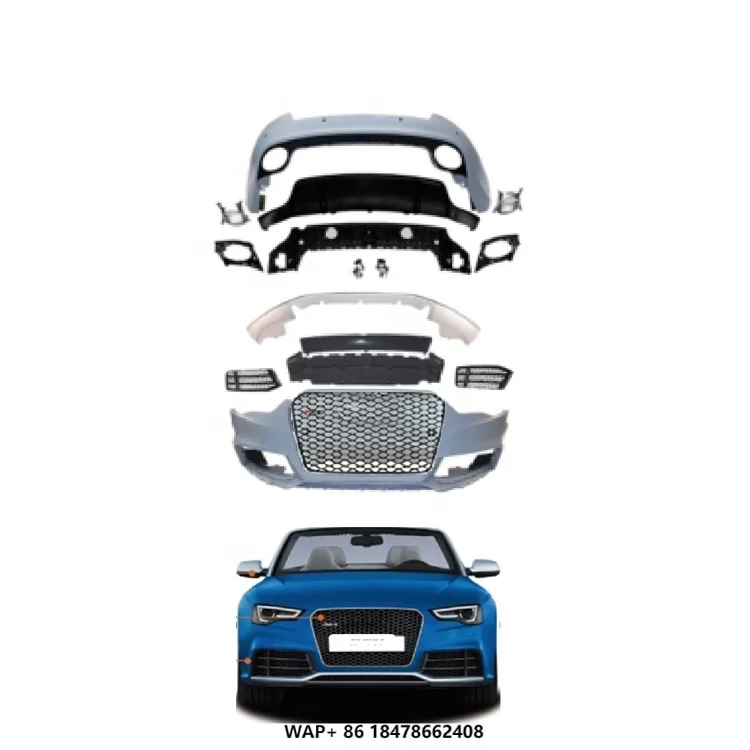 

Car Accessories 2 and 4 Door A5 S5 B8.5 2013-2016 Upgrade RS5 Body Kits Front Rear Bumper Grille Front Lip Body Kit for