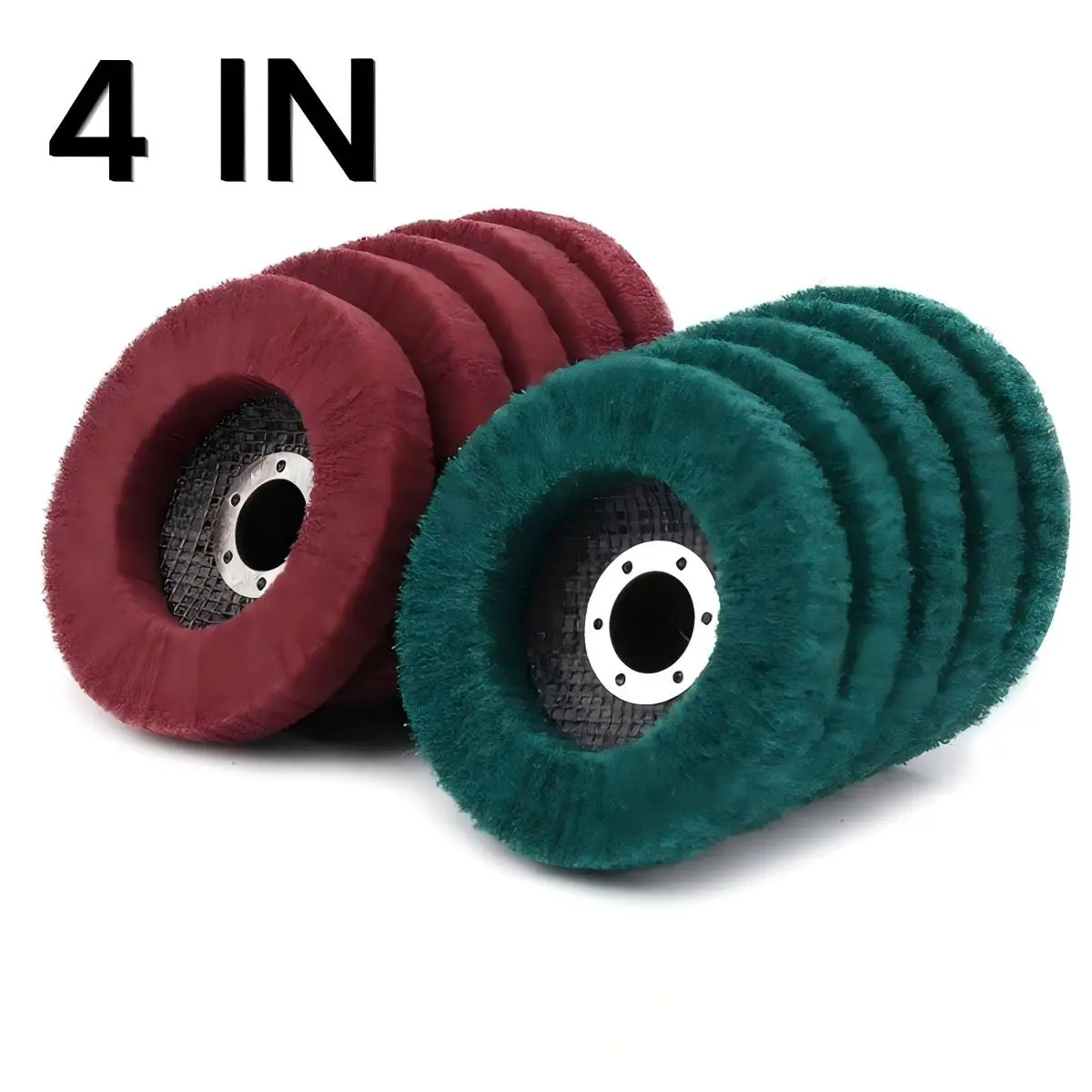 2 pcs scouring pad polishing wheel, vertical angle grinding flying wing wheel, polishing grinding disc, nylon fiber impeller