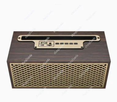 

Retro Wooden Bluetooth Speaker with High-Volume Subwoofer Output,Portable Outdoor Music Player Campin,Reading Home Desktop Setup