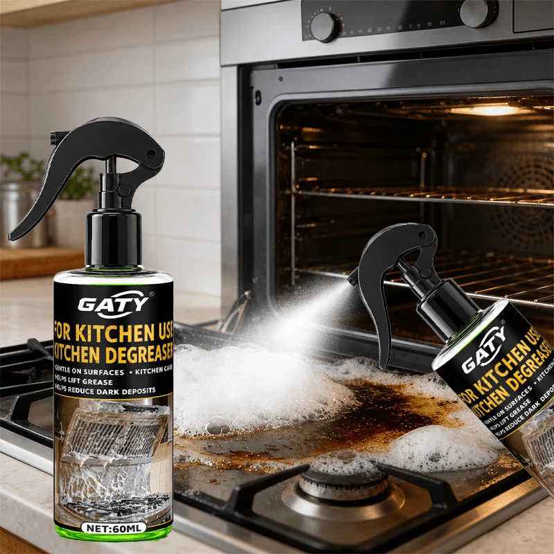 Kitchen Grease Remover Spray, Cleans Stove, Range Hood, Pots & Tile, Fine Mist Spray, Quick Wipe, Multi-Scene Daily Kitchen Care
