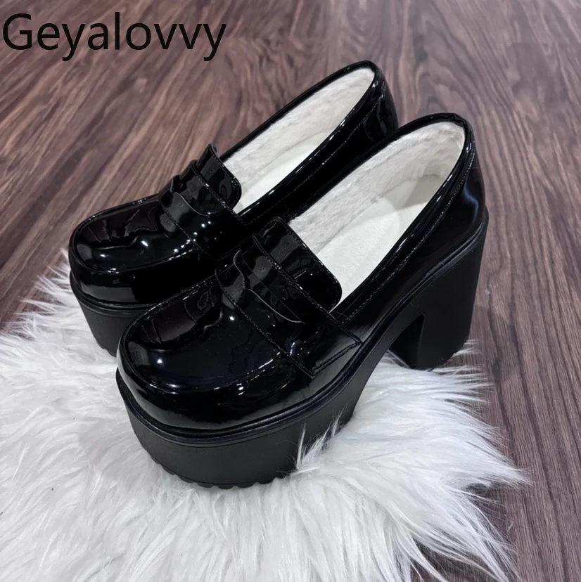 

Lolita High Heel JK Uniform Women's Shoes Japanese College Style Ladies Leather Pumps Femme Spring Autumn 2025 New