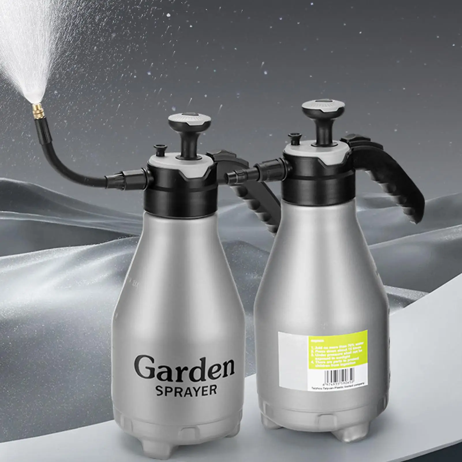 

Чайник-распылитель высокого давления для чистки автомобиля, 2,5 л, распылитель с мелким туманом, регулируемая насадка, ручная лейка Mister для растений