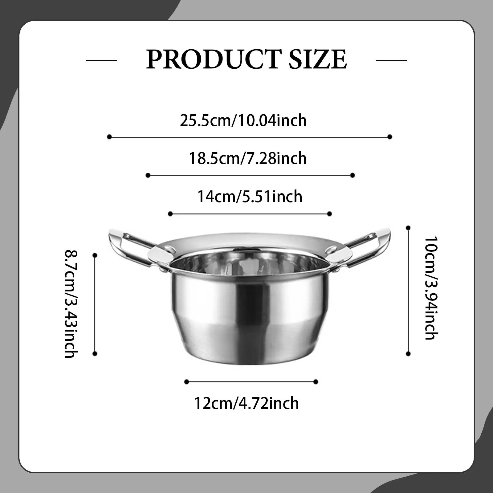 Stainless Steel Mini Hot Pot Cooker, Soup Cookware, Ramen Pot for Kitchen view 4