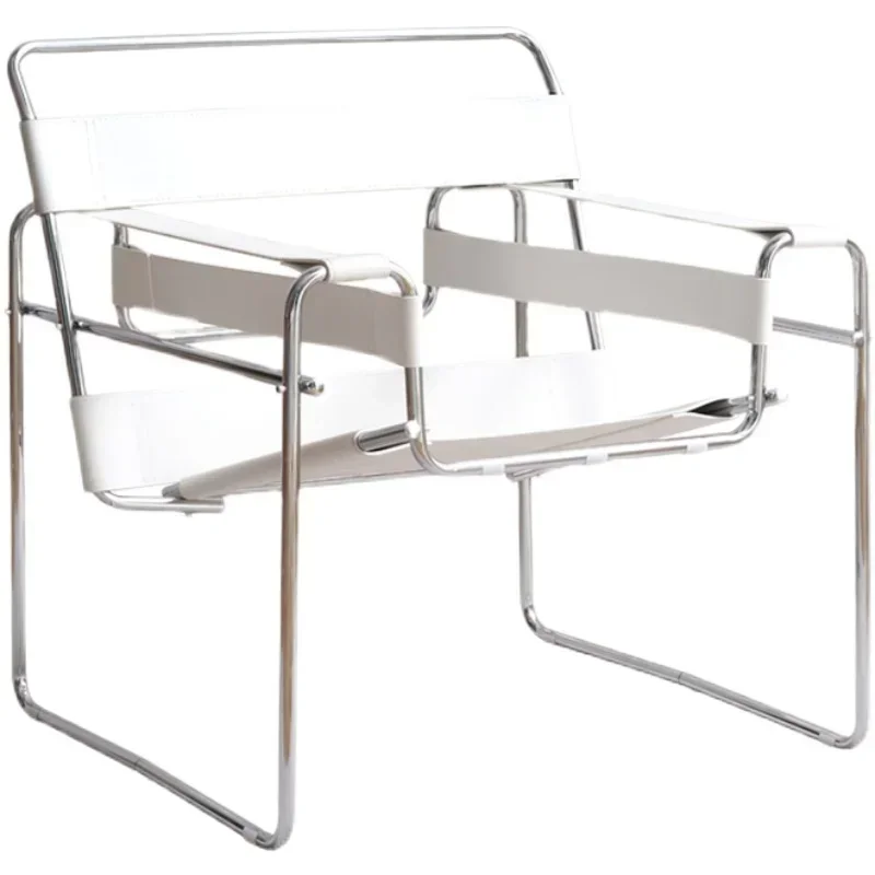 

Vasily Internet celebrity leisure sofa chair Nordic single modern living room saddle leather recliner in the antique photo chair