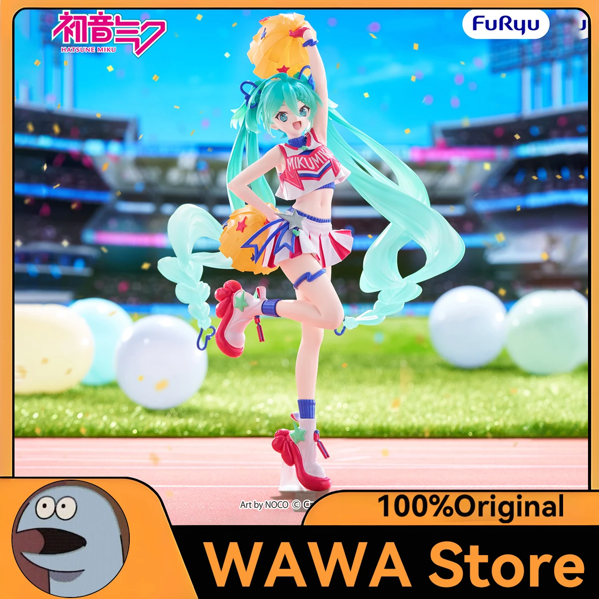 オリジナル-フリュー-初音ミク-ムチュテ-フィギュア-チアリーダーver-アニメフィギュアコレクションモデル玩具飾り美少女ドール