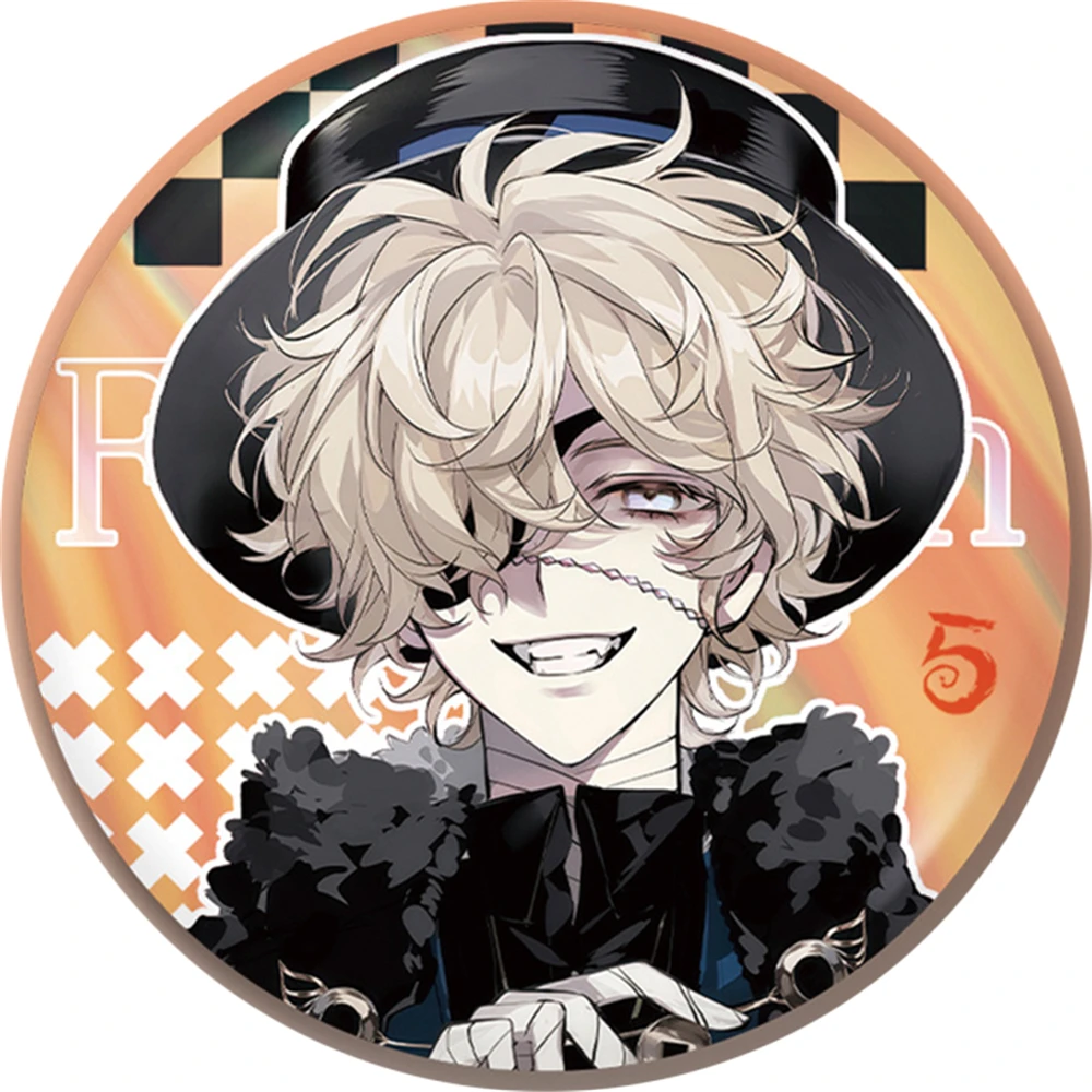 58mm Game Identity ⅤFlorian Brand The Puppeteer Cosplay COSTUME Badge Pin SPTE Tinplate Brooch﻿ Prop