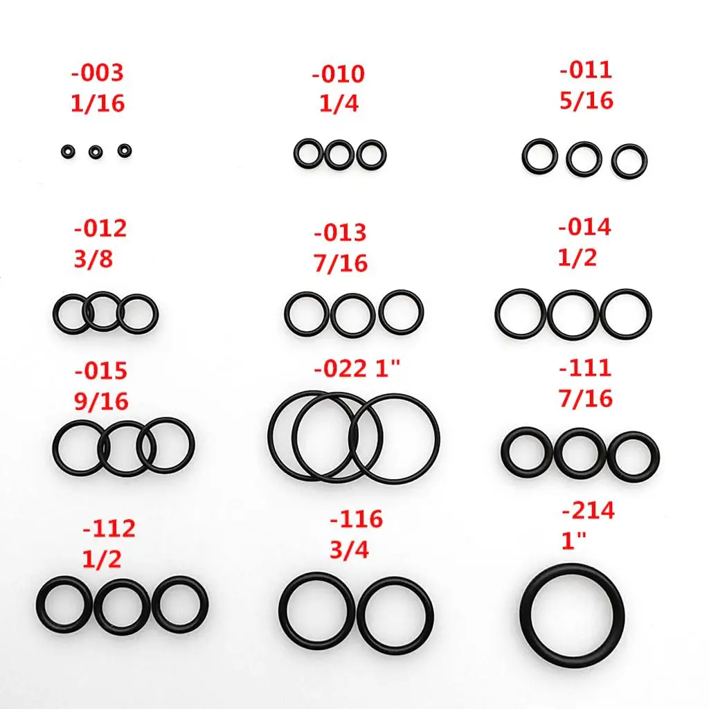 Cylinder Neck O Rings Fluororubber Gasket Washer Replacement Set for Scuba Diving Tank Regulator Parts view 3