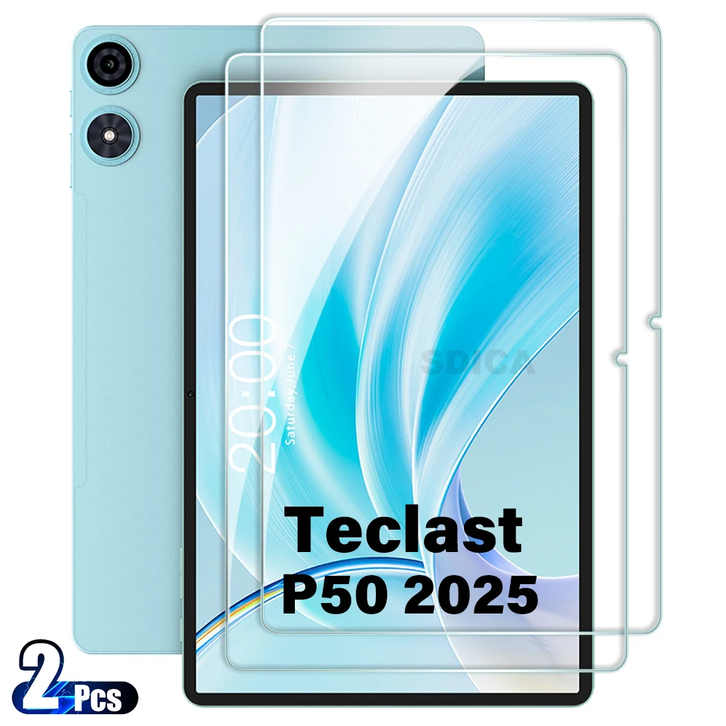 

2PCS For Teclast P50 2025 Tempered Glass Screen Protector 11 Inch 9H Tablet HD Anti-Scratch Protective Film