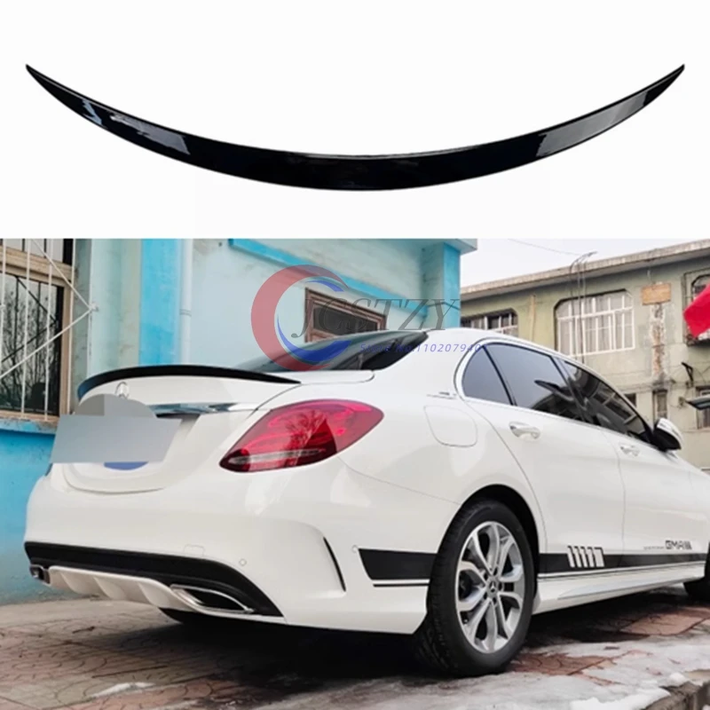 

2015-2021 For Mercedes Benz C Class Sedan 4 Door W205 C180 C200 C260 C300 Ducktail Trunk Lid Car Spoiler Wings Exterior Styling