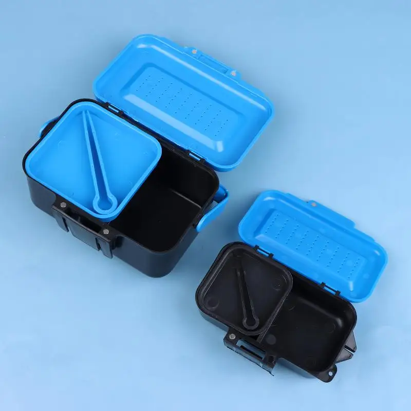 Portable Fishing Lure Box Case Live Lure Bait Hook Earthworm Carrying Case Waist Fishing Tackle Box For Outdoor Fishing Lure Box
