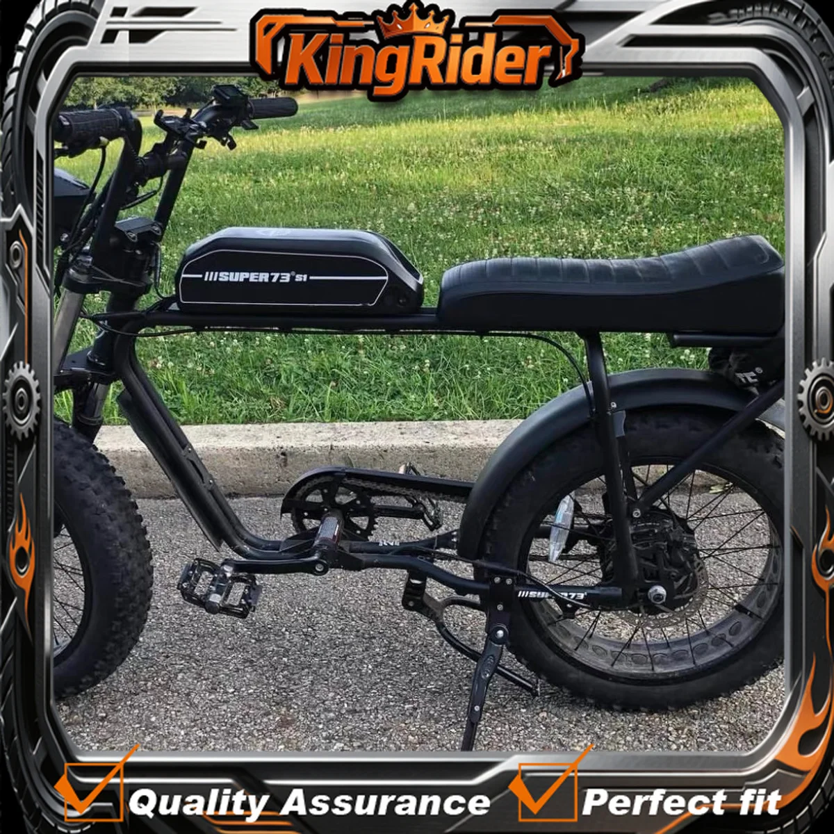 Super 73 Fat bicycle Snowbike Retro Saddle motorbikes Kalosse Beach Electric Bike Soft Saddle Electrical Snow Bicycle Seat