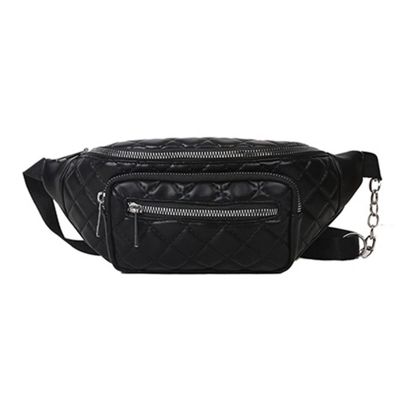 Fashion Women's Waist Bag Chest Bags PU Leather Fanny Pack Gilrs Shoulder Bags