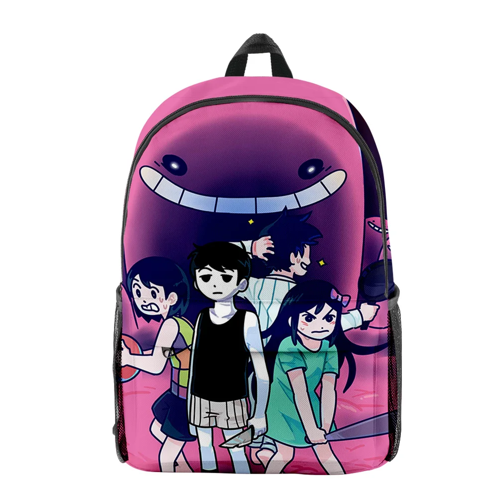 

Popular Youthful Funny omori Student School Bags Notebook Backpacks 3D Printed Oxford Waterproof Boys/Girls Funny Travel Bags