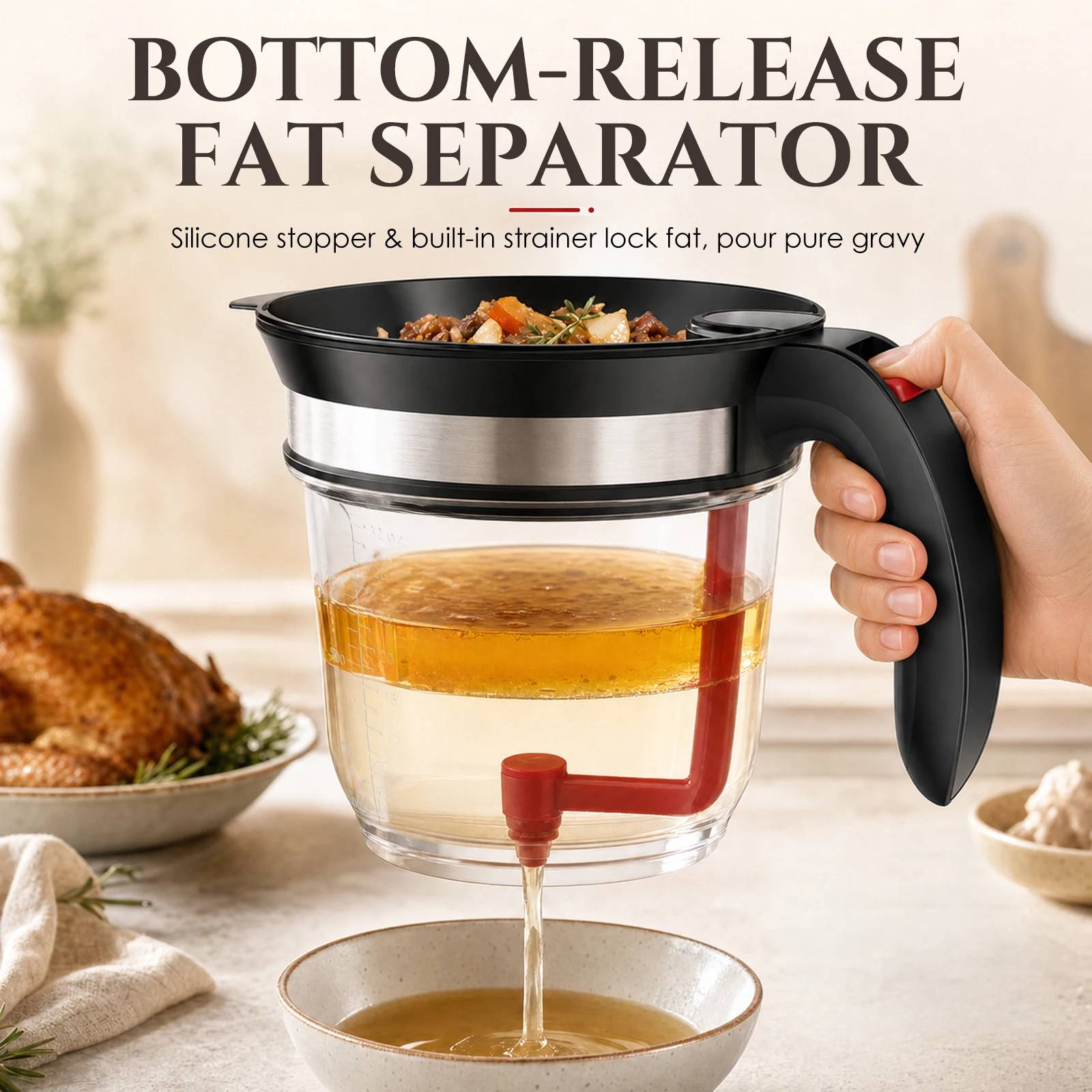 Yağ Ayırıcı, Altından Açılan,  - Kitchen Gadgets Built In incelemesi ve fiyatı