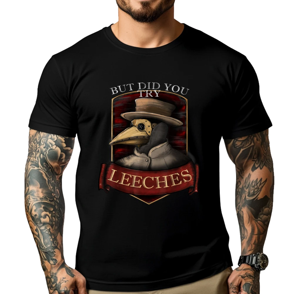 Funny plague doctor steampunk But did you try leeches Cream T Shirt SOFT T-Shirt Vegan