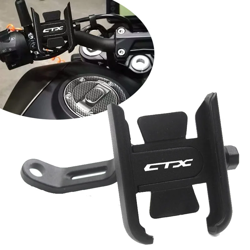 

Подходит для CTX 700 750 CTX700 CTX700N CTX750, алюминиевые аксессуары с ЧПУ для мотоцикла, держатель для мобильного телефона на руль, GPS-подставка, кронштейн