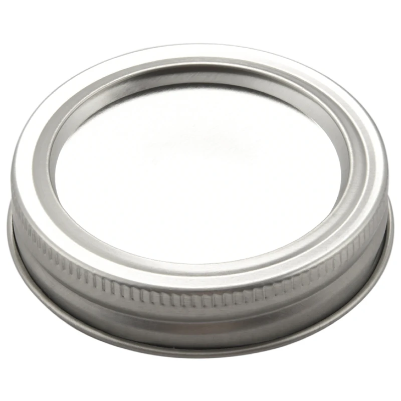 30 Packs Canning Lids, Regular Mouth Lids And Bands For Mason Jar, Stainless Steel Lids, Split-Type Lids Leak Proof