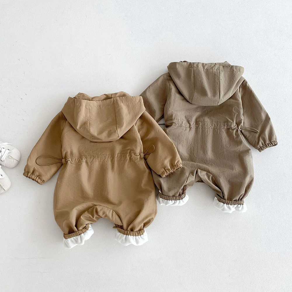 MILANCEL ﻿ Herbst Baby Strampler Outdoor Jacke 0-2Y Unisex Infant Casual Doppel-schicht Mit Kapuze Overall Kleinkind Warme Outwear Kleidung – Detail 22