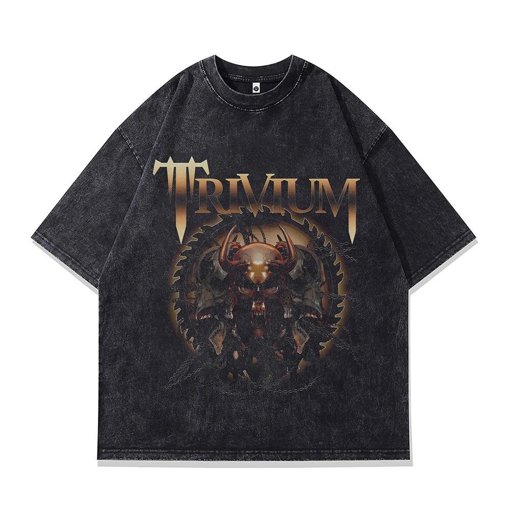 Demon Slayer Print Oversized T-shirt Men Short Sleeve Skulls Graphic T Shirts Vintage Anime Jujutsu Kaisen Goth Cotton Tops Tees