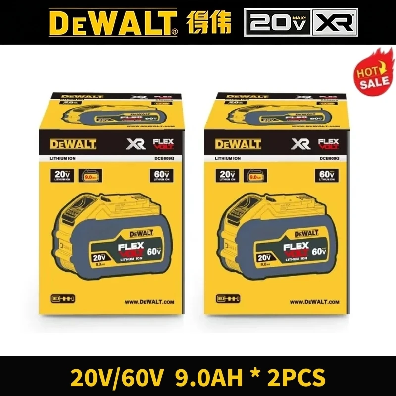 Original Flexvolt DEWALT 20V/60V Battery, for DCB606 DCB205 DCB206 DCB609 Power Tool 20V Battery, 5AH 6AH 9AH Dewalt Battery image 3