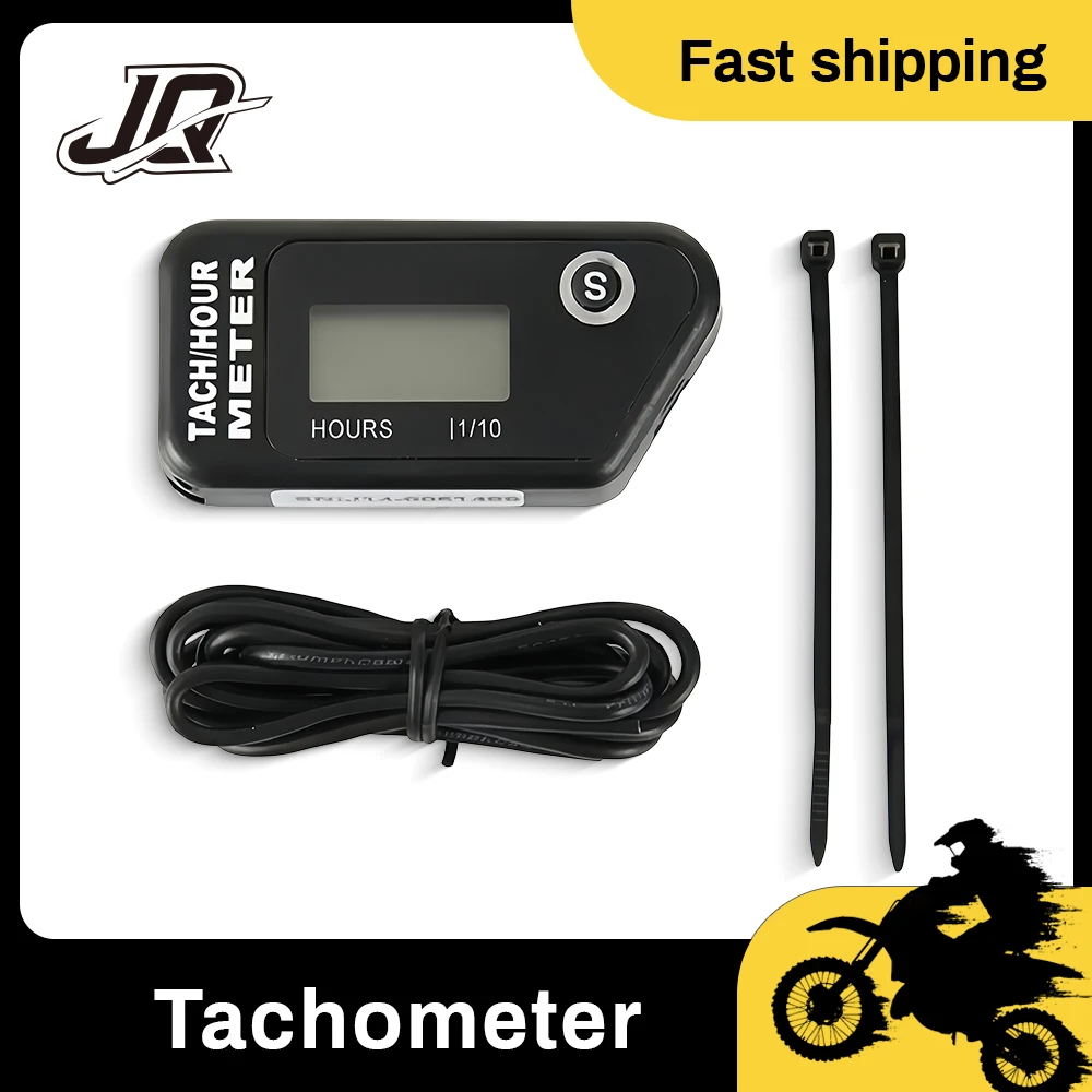 

Motorcycle Inductive Digital LCD Tach Hour Meter For ATV Lawn Mower Truck Boat Marine Engine