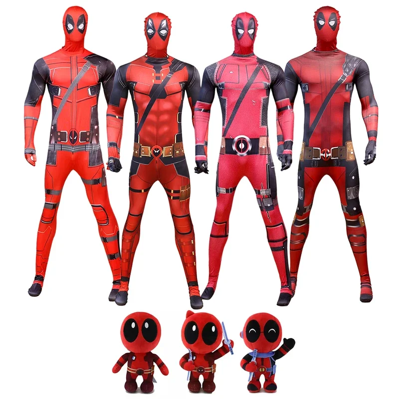 

Детские костюмы супергероев для детей от 3 до 13 лет и игрушки, костюм Дэдпула для всего тела, куклы, детская одежда для косплея, комбинезон для дня рождения, Gi * 1,