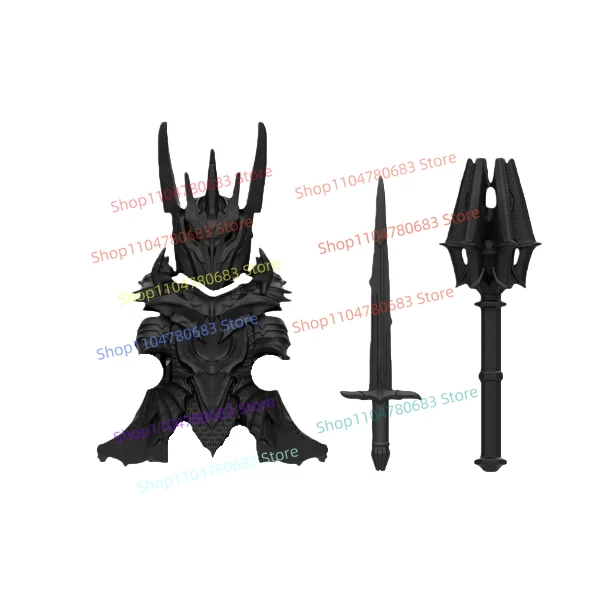 MOC اللبنات جديد شيطان الملك شخصية صغيرة ملحق التجمع نموذج أنيمي الكرتون تمثال أنيمي ديكور لعبة هدية تحصيل