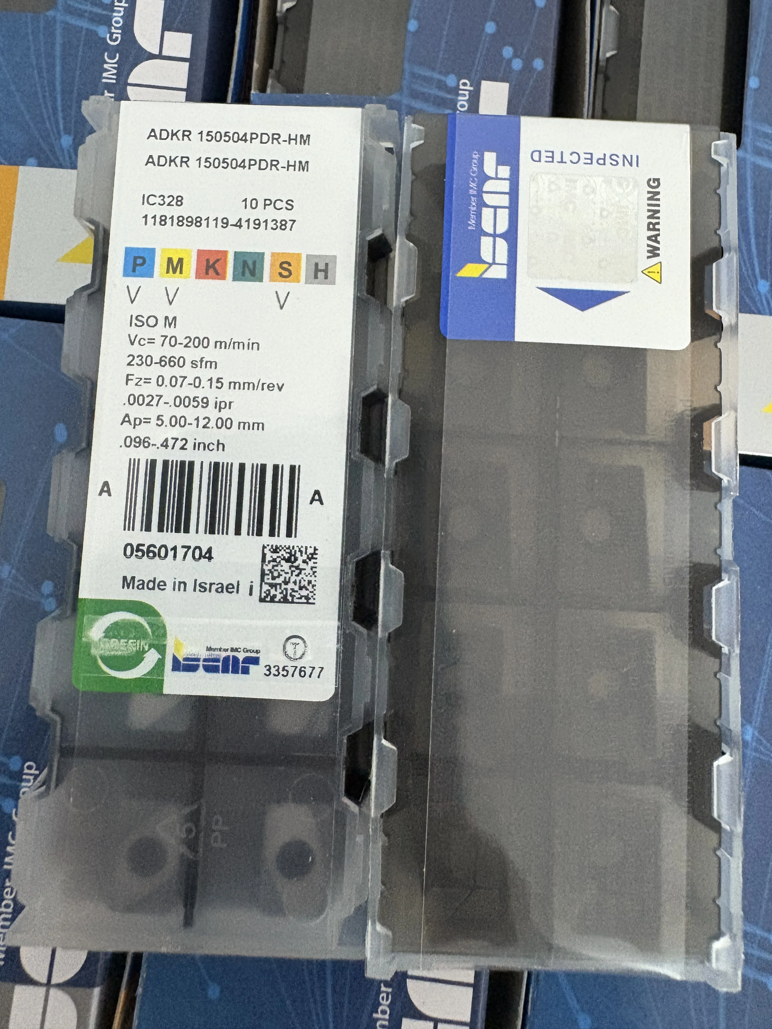 

Hard alloy cutting blades ADKR150504PDR-HM IC328