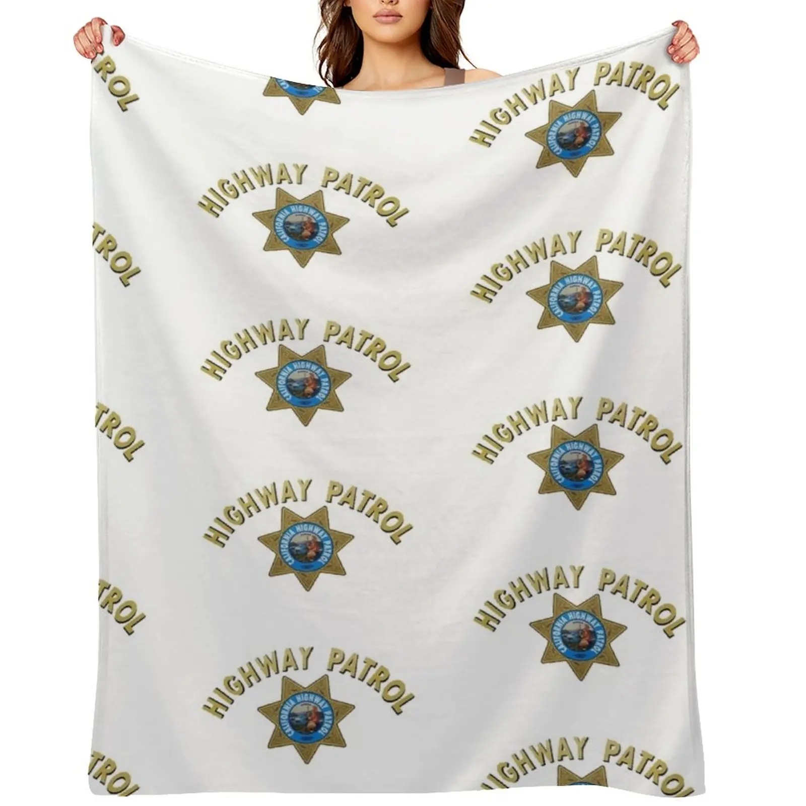 

California Highway Patrol Throw Blanket Hairys Decorative Sofa Quilt Bed linens Blankets