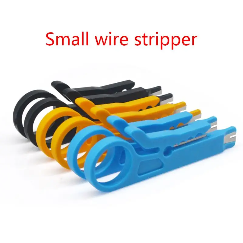 Mini Portable Wire Knife Crimper Pliers Handle Multifunction Crimping Tool Cable Stripping Wire Cutter 3 Colors