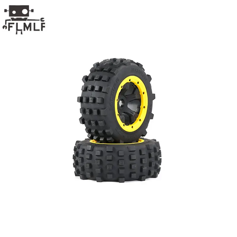 Rc Car Knobby Rear 195X80mm or Front 195X75mm Wheel Tire for 1/5 HPI ROFUN ROVAN KM BAJA 5T 5SC 5FT LOSI DBXL Truck Parts