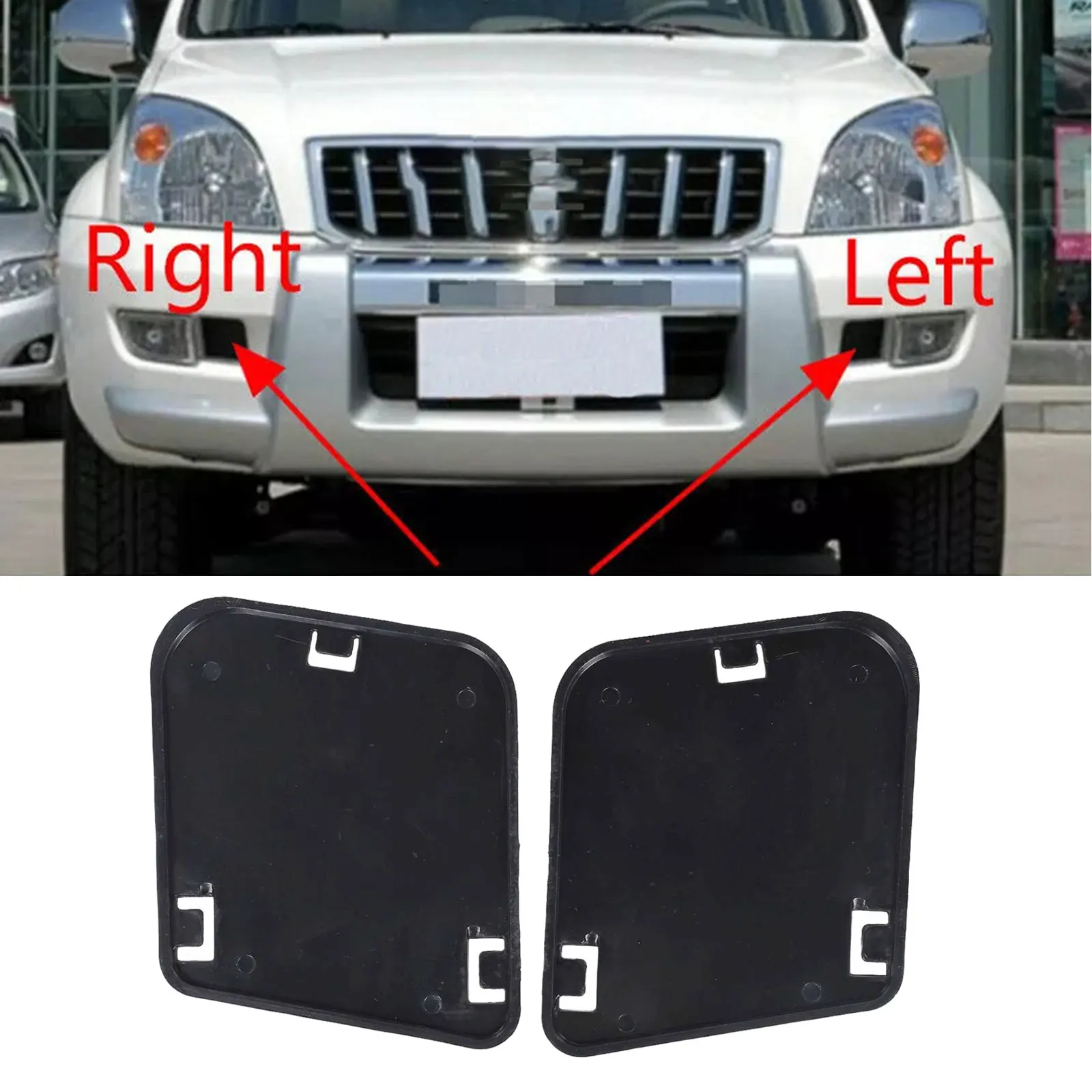 Factory Specifications Fog Lights Side Baffle LC120 Fog Lights Cover ABS Material Brand New Condition High Reliability