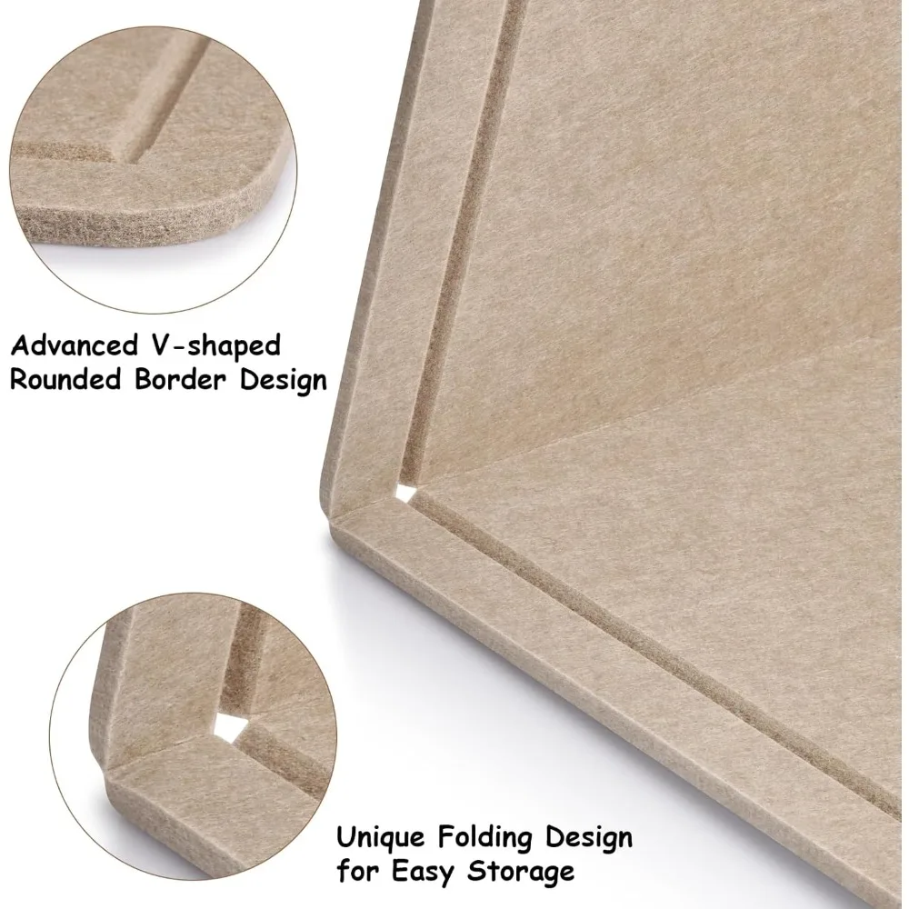 Складная большая фетровая доска объявлений 60x36 дюймов, самоклеящаяся доска объявлений с кнопками для декора домашнего офиса