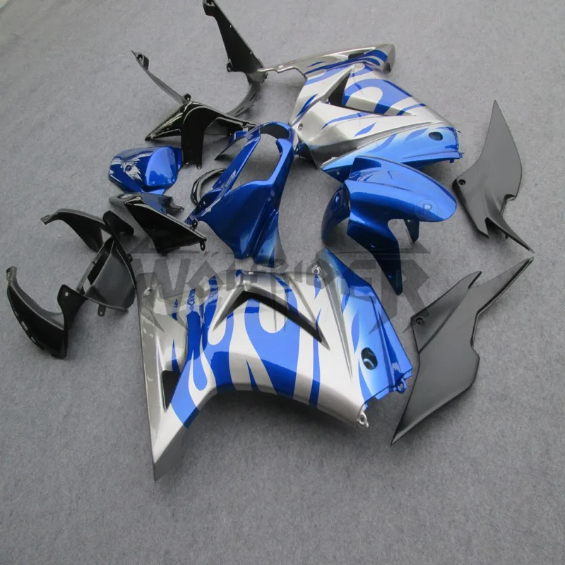 

injection Fairings kit ZX250R EX250 2008 2009 2010 2011 2012 silver blue ZX 250R 08-12 bodywork kit motorcycle fairings