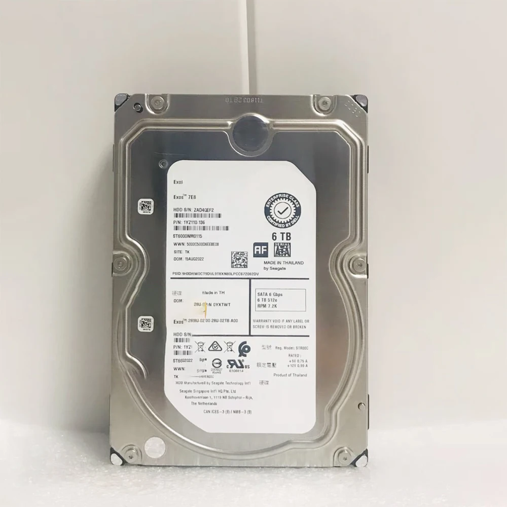 씨게이트용 서버 하드 디스크, HDD ST6000NM0115, 6TB SATA 7.2K, 3.5 인치