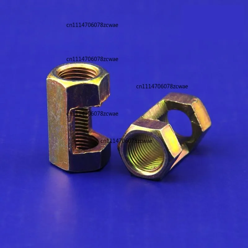 10Pcs M10 Hexagonal Nut Fastening Thread Rod Hollow Tube Connector, DIY Lamp Lighting Accessories