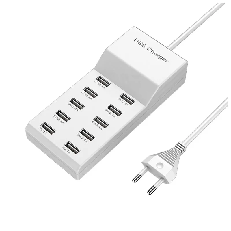 شاحن USB قاعدة شحن USB شاحن USB ذكي سطح المكتب USB شاحن سريع لأجهزة متعددة الاتحاد الأوروبي التوصيل
