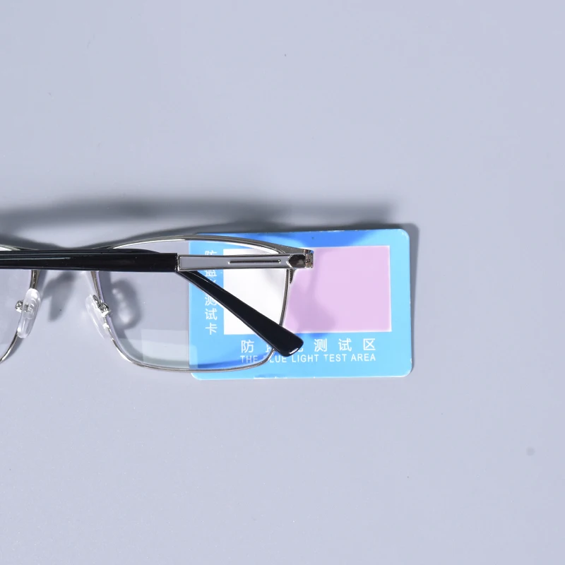 Männer Blau licht blockieren Lesebrille für Männer Metall Rahmen Magazin Leser Übergroßen Frühling Scharnier Rahmen Doppel Farbe + 125 + 175 + 22 – Detail 2