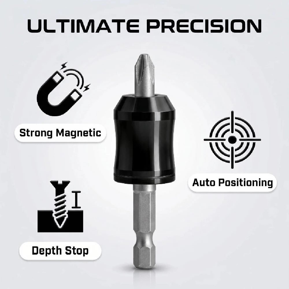 1PCS Magnetic Screw Holder Ring, Strong Screwdriver Bit Magnetic Tool for Hex Screwdrivers & Power Bits, Household Repair