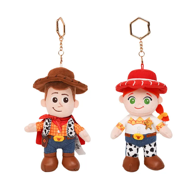 Плюшевый брелок-подвеска Potdemiel Toy Story 5 Вуди и Джесси, мягкая игрушка, украшение для рюкзака, подарок для пары