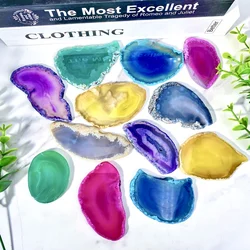 1PC High Quality 7 Chakra Agate Plate Natural Crystal Carving,Gemstone Jewelry,Glitter, Healing crystal, Birthday gift