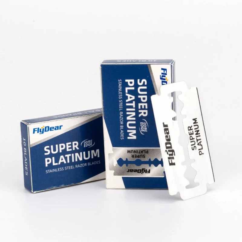 10-100 قطعة مادة من الستانلس ستيل، شفرة حلاقة متينة، شفرات حلاقة آمنة بحافة مزدوجة، شفرات إضافية من الفولاذ المقاوم للصدأ