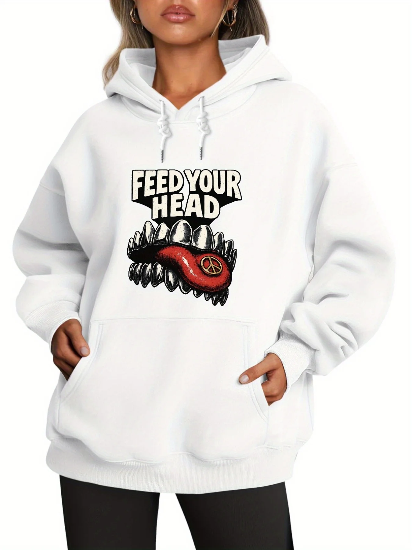 

Graphic Printing Autumn and Winter Pure Cotton Men's and Women's Hoodies Casual Outdoor Street Sports Training Brand Trend