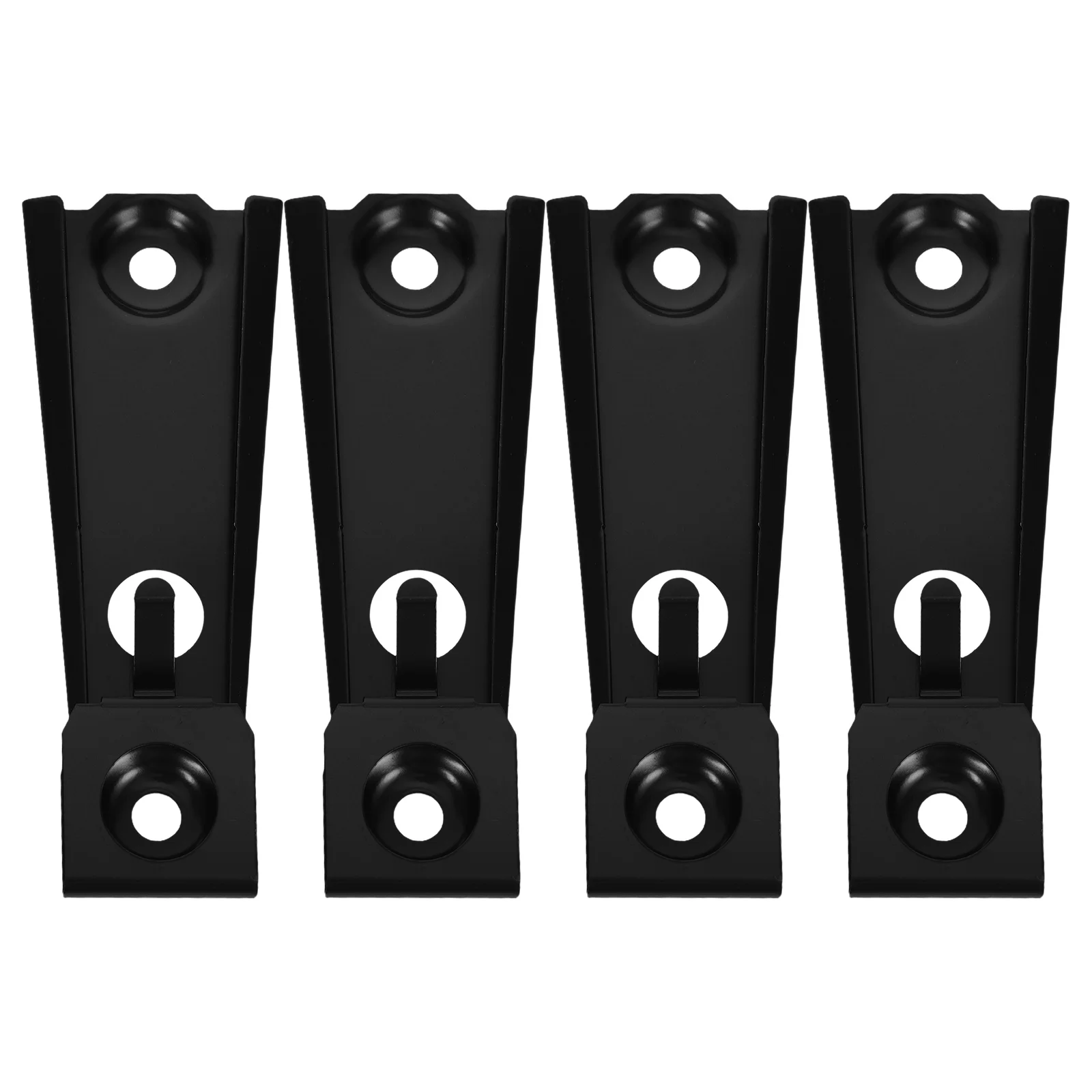 

4 Pcs Sofa Hardware Connection Parts Recliner Chair Couch Connecting Brackets Black Mechanism Repair