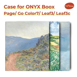 Twosheep Case for Boox Go7 Go Color7 GenII GenI Page Leaf3 Leaf3c 7-inch Magnetic Cover Auto Wake Sleep style of oil paintings