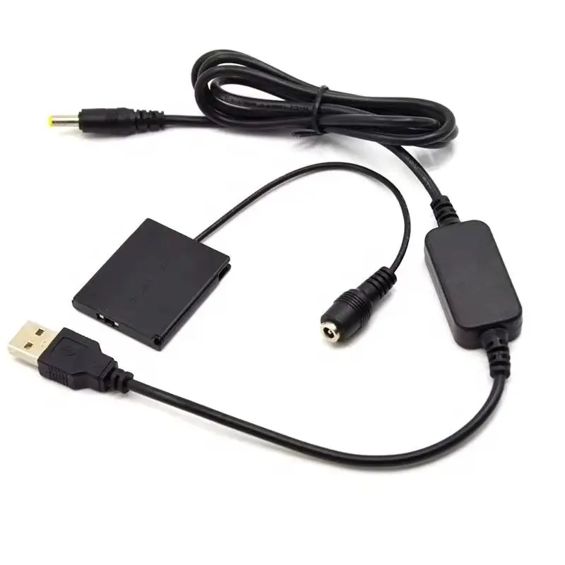 

5V USB to DC Cable NB-11L NB11L Dummy Battery DR-90 DC Coupler for Canon IXUS125HS 240HS A2400 A3400 A4000 Cameras