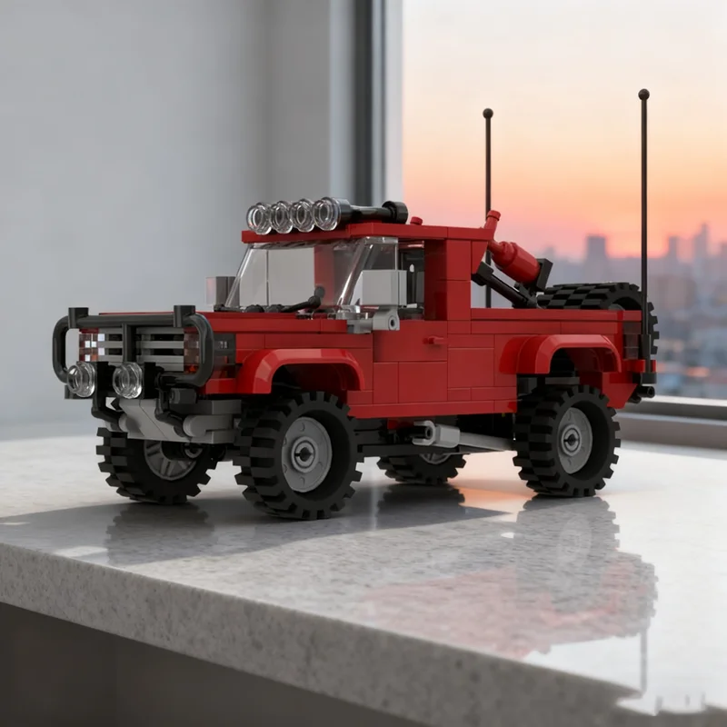 244pcs MOC City Off-Road Fordes Prerunner Model Toy Building Blocks Architecture Christmas Gift Birthday Collection Creative Art