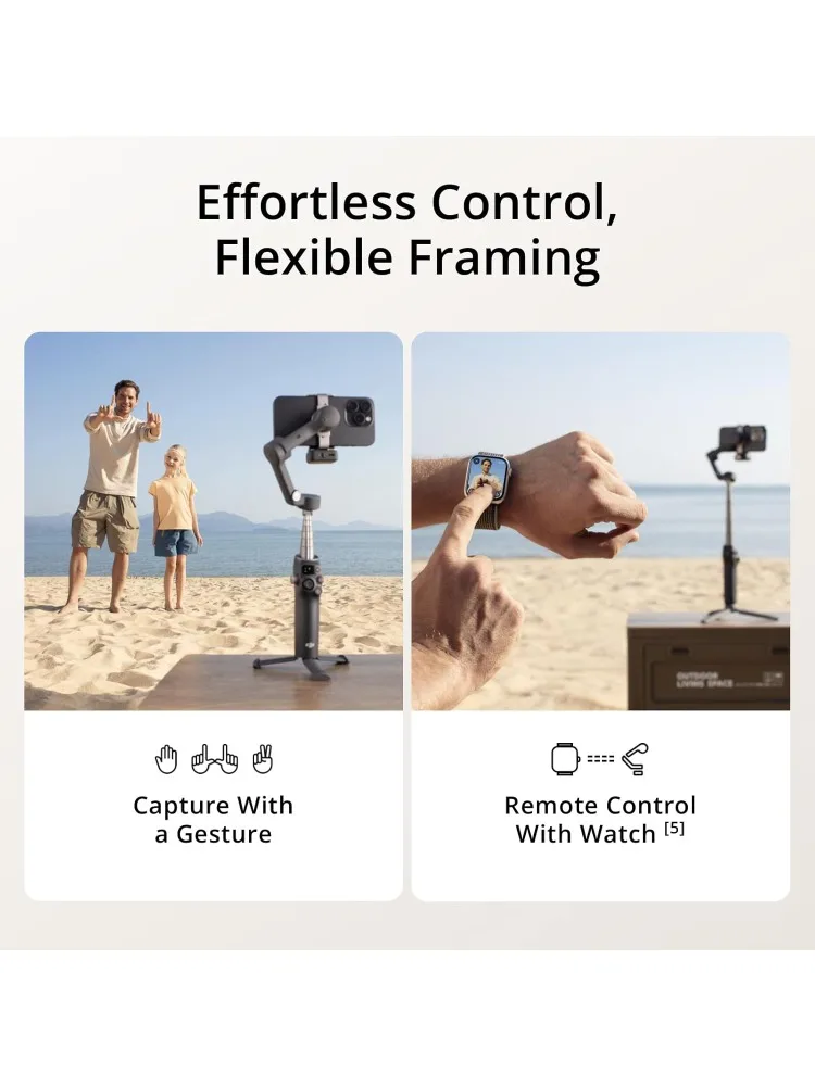 Mobile 7P Gimbal Stabilizer for iPhone, Android, Native Tracking, Lighting, 3-Axis Phone Gimbal, Quick Launch, One-Tap