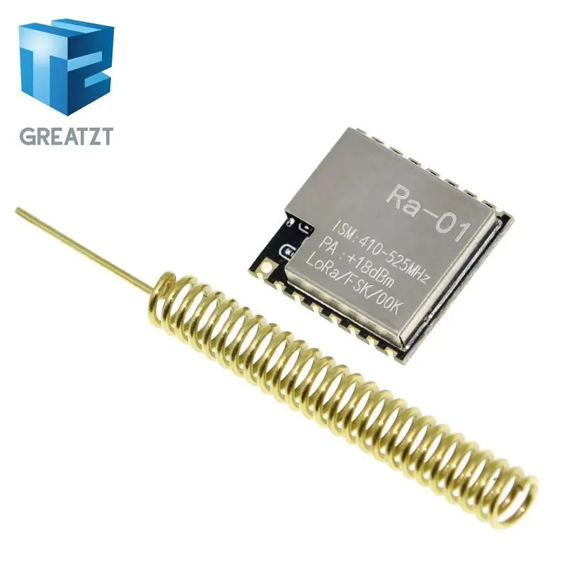 GREATZT Ra-01 LoRa SX1278 433 МГц беспроводной модуль передачи расширенного спектра, самый отличительный 10 км для Arduino